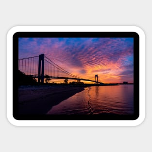 Verrazano Bridge in the Morning Sticker